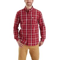 Carhartt Essential Plaid Button Down Long Sleeve Shirt - Men's