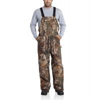 Carhartt Quilt Lined Camo Bib Overalls - Men's