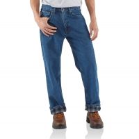 Carhartt Relaxed Fit Straight Leg Flannel Lined Pants for Mens