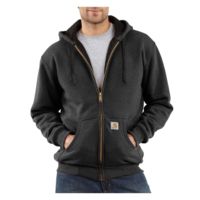 Carhartt Thermal-Lined Hooded Zip-Front Sweatshirt - Men's-Charcoal Grey Heather-X-Large-Regular