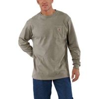 Carhartt Workwear Pkt Long Sleeve T-shirt, Desert Heather - Men's