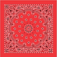 Carolina Manufacturing Red/blue/white/black Bandanas