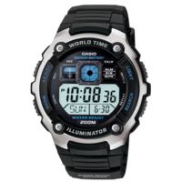 Casio Outdoor Digital Cock-Pit Style Watch With World Time