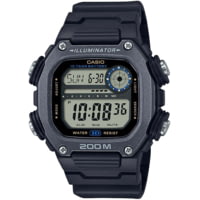 Casio Outdoor Digital Watch w/200 Meter WR, World Time, 10-Year Battery and Resin Strap - Men's
