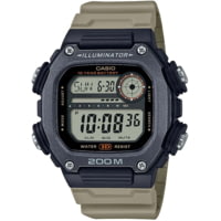 Casio Outdoor Digital Watch w/200 Meter WR, World Time, 10-Year Battery and Resin Strap - Men's