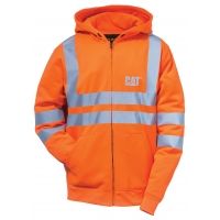 Caterpillar Hi Vis Full Zip Lined Sweatshirt