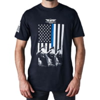 Christensen Arms Flag Blue Line T-Shirt - Men's