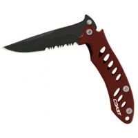 Coast Compact Tactical Folding Knife w/ Red Handle