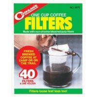 Coghlans One Cup Coffee Filters Pkg 40