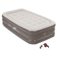 Coleman Airbed Double High PillowStop Air Mattress W/ 120V Pump Combo