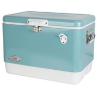 Coleman Cooler 54Qt 6155 Steel Vintage Berted Portable Cooler w/Bottle Opener