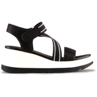 Cougar Hibiscus Leather Wedge Woman's Sandals