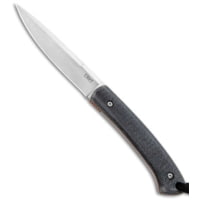 CRKT Folts Biwa Fixed Blade Knife Black Resin Infused Fiber 3 Satin 1DDC3CAD