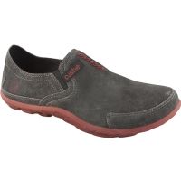 Cushe Slipper Suede Shoe - Men's-Dark Grey/Brick-Medium-45