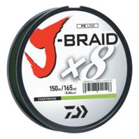 Daiwa J-Braid 65lb Chartreuse 150m JB8U65-150CH