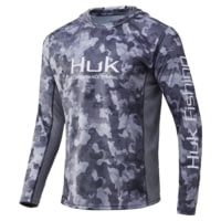 HUK Performance Fishing Icon X KC Refraction Camo Hoodie - Mens