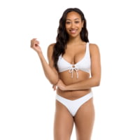 Body Glove Smoothies Lolah Scoop Bikini Top - Snow 6C33BFA2