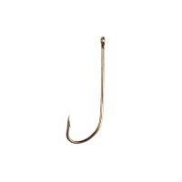 Eagle Claw 1x Long Shank Hook, Offset, Ringed Eye, Forged