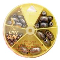 Eagle Claw Egg Sinker And Split-shot Assortment 55pc 02180H-003