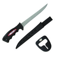 Eagle Claw Fillet Knife w/ Soft Handle, 6.25in Steel Blade