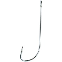 Eagle Claw Long Shank Hook, Forged, 2X Long Plain Shank Ringed Eye, Sea Guard