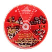 Eagle Claw Removable Split-shot Assortment 124pcs 02180H-002