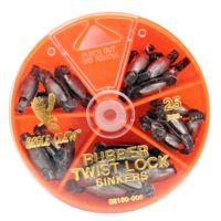 Eagle Claw Rubber Twist Lock Assortment 25pcs 02180H-006