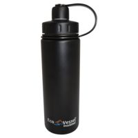 Eco Vessel Boulder Triple Insulated Water Bottle - 20 oz-Black Shadow
