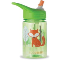 Eco Vessel Splash Single Wall Tritan Plastic Bottle w/Straw Top