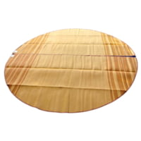 Life Intents Striped Bell Tent Floor Matting / Earth Tones 4M