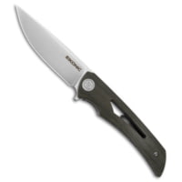 EIKONIC Knife Company Eikonic Aperture Liner Lock Folding Knife Olive Micarta 3.2 Satin 140DBB49