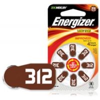Energizer EZ Turn &amp; Lock Hearing Aid Batteries, Size 312