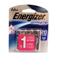 Energizer Lithium AA Batteries, 4 Pack