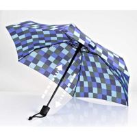 EuroSCHIRM Dainty Automatic Umbrella, Blue Squares