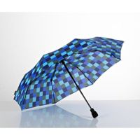 EuroSCHIRM Light Trek Automatic Umbrella, Blue Squares