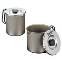 Evernew Titanium Pasta Pot-Red-Medium