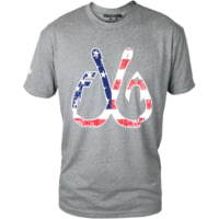 Filthy Anglers Patriotic Fishing Hooks T-Shirt - Mens