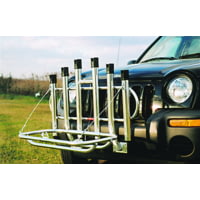 Fish-N-Mate 1076-0003 6-Holder Rod, Rack with Fold-Down Cooler Rack, Cooler Up To 54Qt