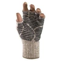 Fox River Gripper Fingerless Glove, Large, Brown Tweed