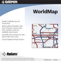 Garmin On the Road Maps GPS MapSource WorldMap CD ROM 010-10215-01
