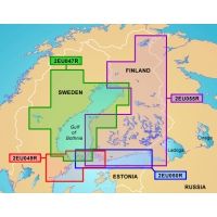 Garmin On The Water GPS Cartography BlueChart g2: Nordic Countries Regular East Map