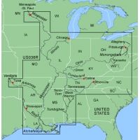 Garmin On The Water GPS Cartography BlueChart: US Inland Rivers Map