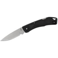Gerber Lst Ultra Lockback Folding Knife 2.7inch Stonewashed Drop Point Blade, Black Gfn Handles