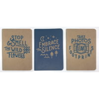 Gibbs Solitude Set of 3 Notebook