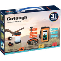 Go-Tough 3 Piece Camping Gift Set - Watch, Waterproof Phone Pouch, Collapsible Tent Light