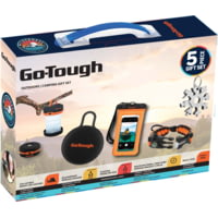 Go-Tough 5 Piece Camping Gift Set - Wireless Speaker, Collapsible Tent Lantern, Phone Pouch, Watch, Snowflake Tool