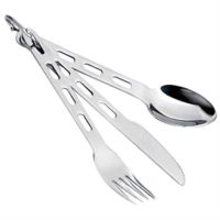 GSI Glacier Stainless Cutlery Set, 3 Pc
