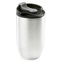 GSI Glacier Stainless Doppio Commuter Mug-Brushed Stainless-8 oz