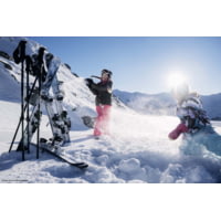 Hagan Boost Jr Ski Skins Plus Grom 5 Bindings