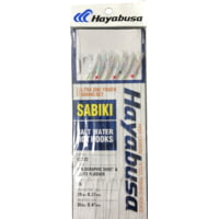Hayabusa Holographic Sheet &amp; White Flasher Sabiki, Main 30Lb And Branch 20Lb Test Line